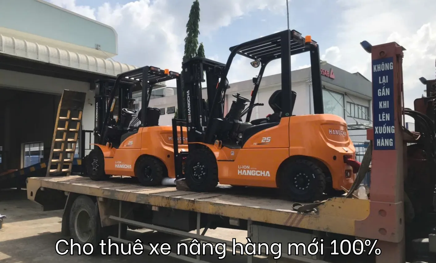 Cho thuê xe nâng mới