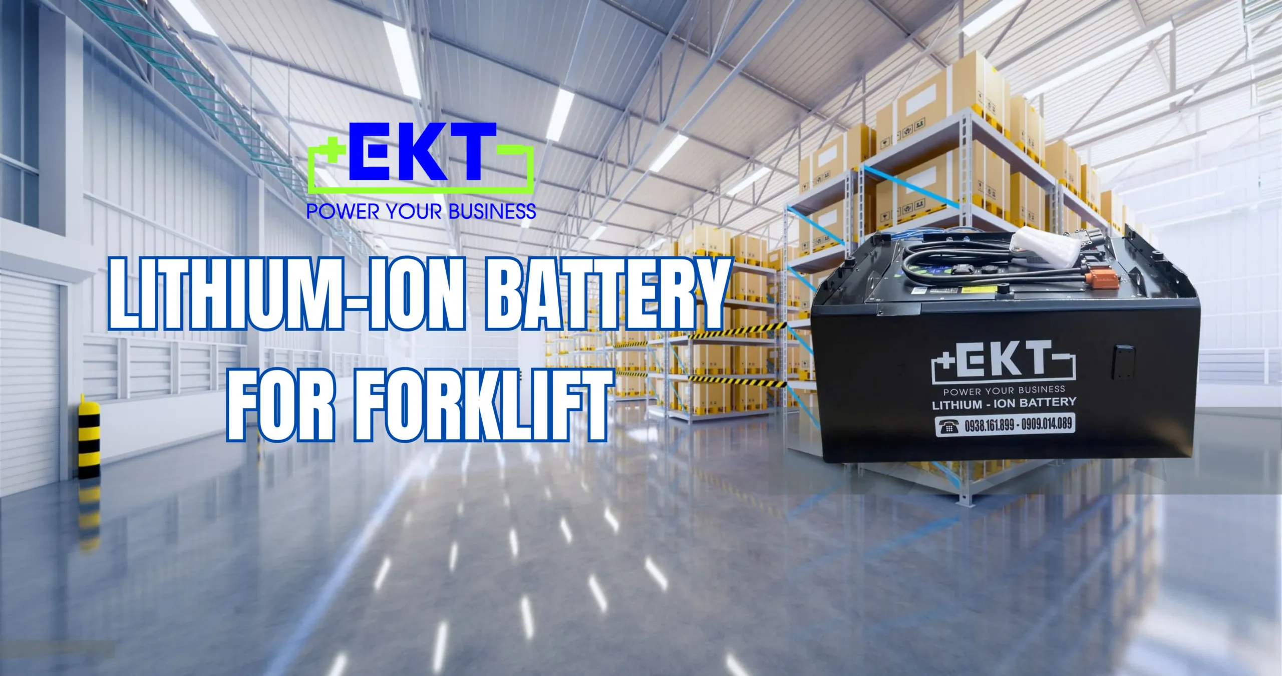 Bình ắc quy lithium xe nâng EKT